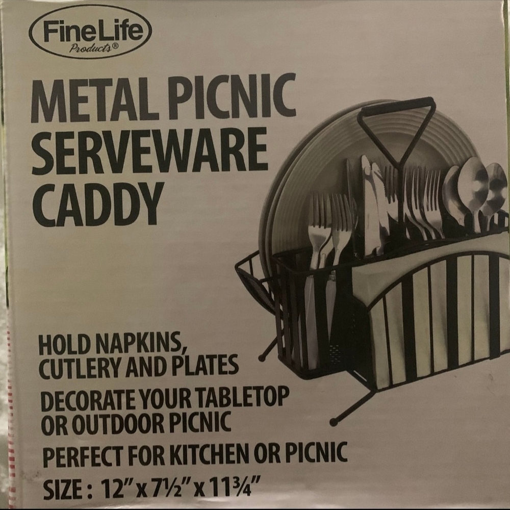 Black Metal Kitchen Caddy